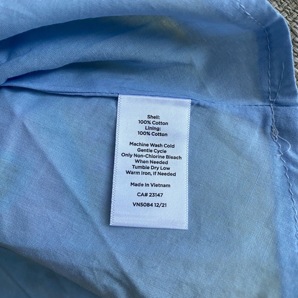 Talbots Dress Women’s 2 Voile Midi Dress Paisley Easter Pastel Floral - Picture 7 of 11